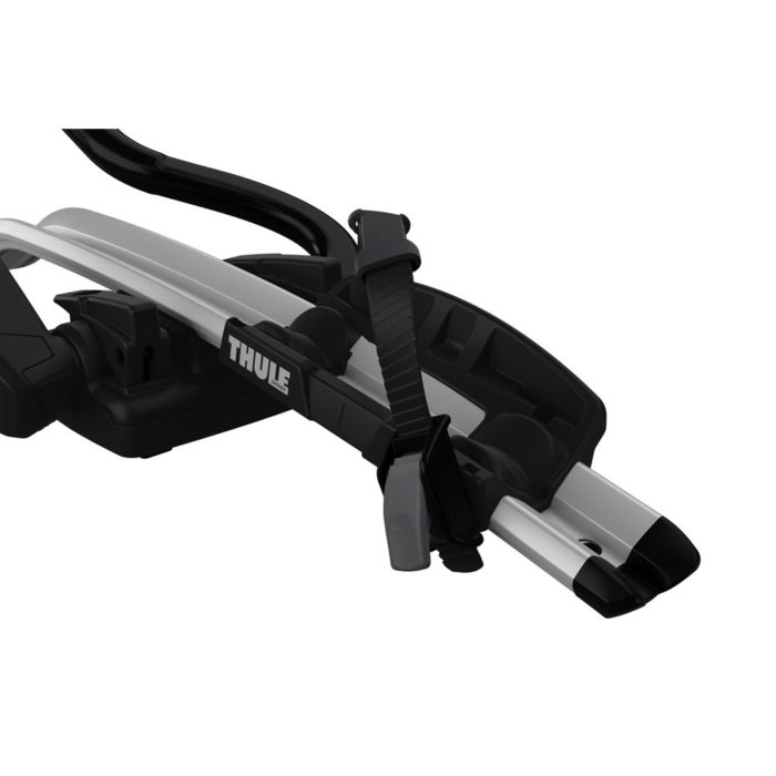 Stable wheels – firmly fixed in smartly designed wheel holders with diagonal quick-release wheel straps