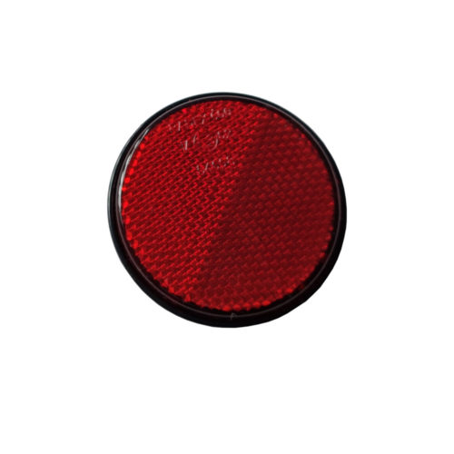 Round Red Reflector self-adhesive