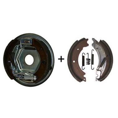 Knott 200 x 50 Near Side Brake Back Plate plus Shoes