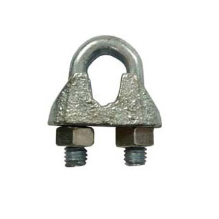 Bulldog clamp galvanised 5mm