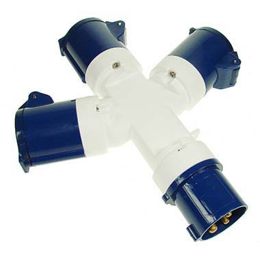 230v 3 Way Hook Up Splitter