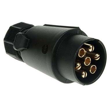 12N Trailer & Caravan 7 Pin Plastic Plug