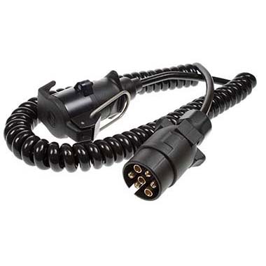 12N Coiled Extension Lead 2.5m
