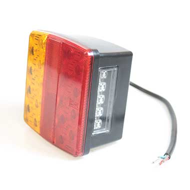 LED 12v Square Combination Lamp with Number Plate Light