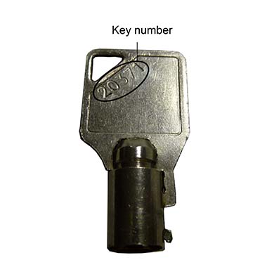 Key Number Location