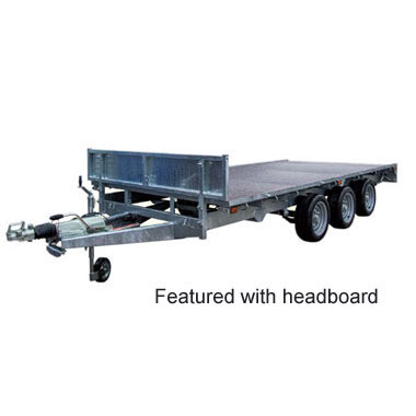 Indespension 3500kg Flatbed Tri-axle Trailer 14ft x 6ft 6in