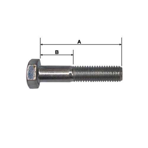 M16 zinc plated Bolt 50mm