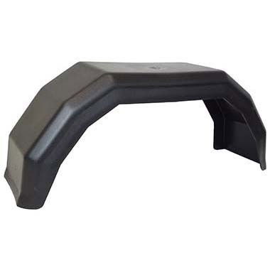 Single plastic mudguard for 8 inch wheel