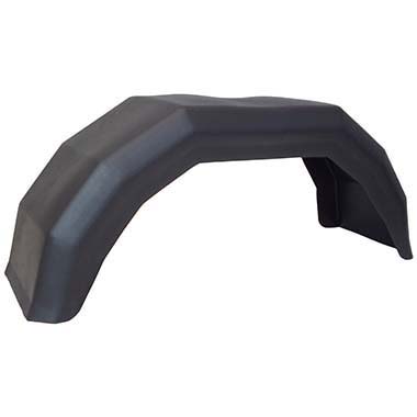 Single plastic mudguard for 10 inch wheel