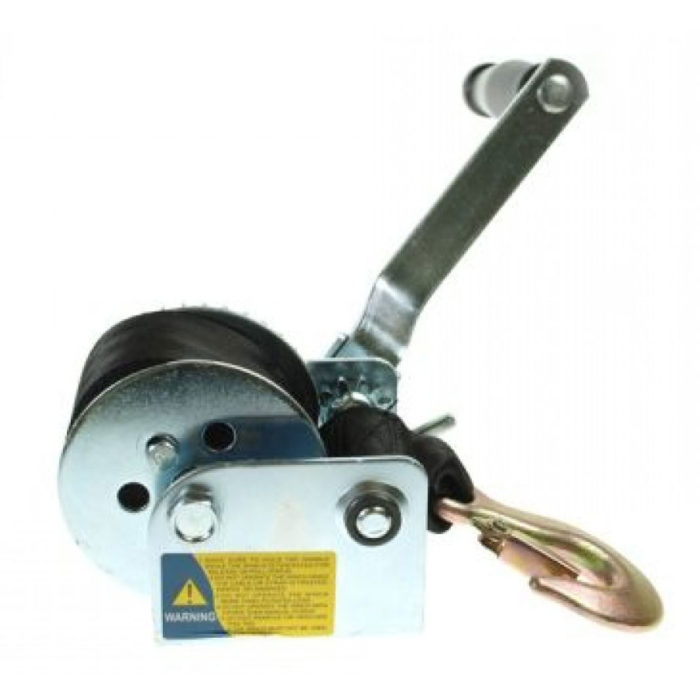 Winch with strap and hook, 250kg working capacity - Image 3