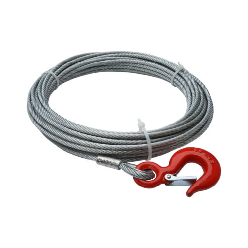 Winch cable 15m long, 6mm diameter, 2350kg