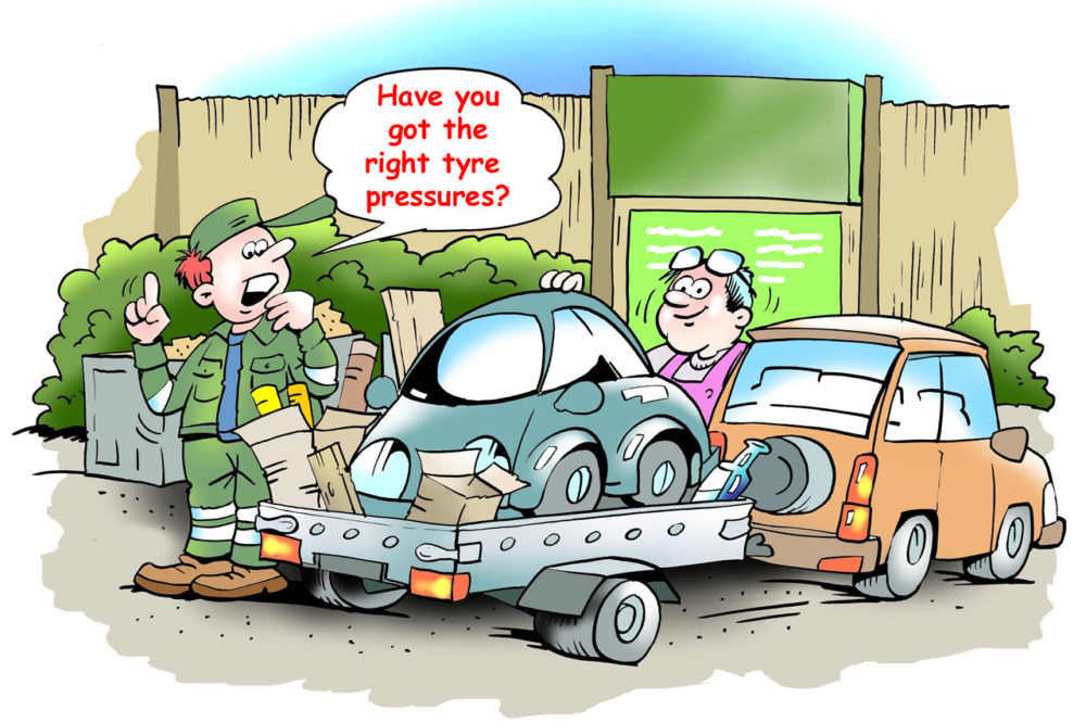 car transporter tyre pressures