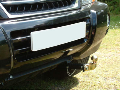 Front Push Bar fitted on a Mitsubishi