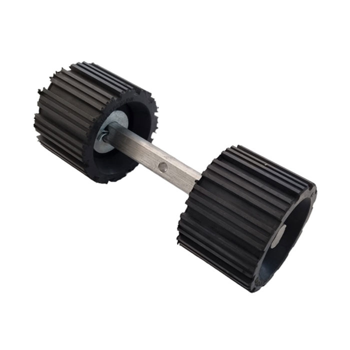 Dumbell roller with straight bar & one hole -Indespension