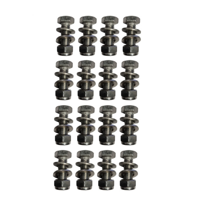 M12 Stainless Steel Set Screw, washers & nylock Kit (16)